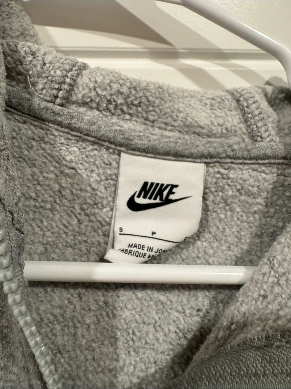 Nike Kids Gray Full-Zip Hooded Sweatshirt